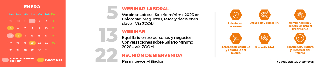 calendario de eventos acrip