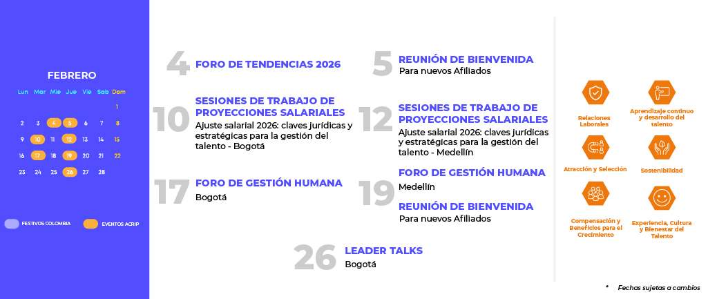 calendario de eventos acrip