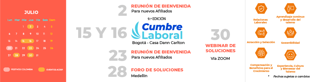 calendario de eventos acrip