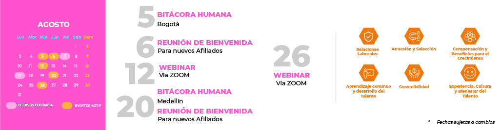 calendario de eventos acrip